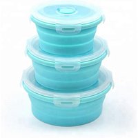 4 Silicone Collapsible Food Storage Boxes