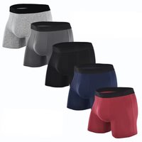 Custom Length Short/Middle/Long Men Underwear Plus Size Breathable Boxer Briefs