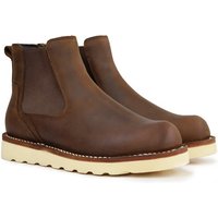 Unisex Chelsea Motorcycle Boots Men's Summer Winter Autumn Leather Shoes Hard-Wearing Cushioning Outdoor Slip-on Height