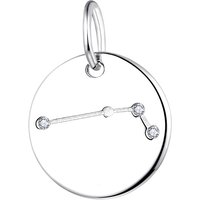 Wholesale OEM ODM Rhodium Plated Zodiac Plain Zircon Jewelry Gift Customized Aries 925 Sterling Silver Horoscope Trendy Pendants