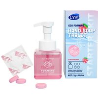 Effervescent Tablets Set with 250ml Bottle Organic Tablet Soap Savon Hand Wash Liquid Foaming Effervescent Hands Soap Tablet