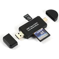 Best Selling 3 in 1 USB Type C Micro USB OTG SD Micro TF Card Reader Writer