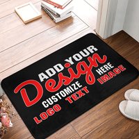 Rug Design Your Photo Logo Custom Cut Area Rugs Slip Washable Decorative Area Mats Carpet for Home Bedroom Living Office Upgrade