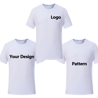 Custom Crop t Shirt Men Sublimation Shirts 100% Polyester Cotton Feel Business Advertising Promotional Shirts Custom logo