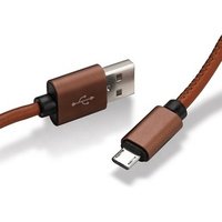 WISTAR Color USB Leather Braided Data Wire Mobile phone USB Cable
