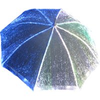 LED Optic Fibre Luminous Umbrella Weddings