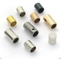 Waterproof Zinc Alloy Engraved Gold logo Custom Metal Drawstring Rope Cord End Stopper Supplier for Bikini