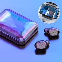 NEW BT5.0 TWS Wireless Earphone LED Display Earbuds with 1200mAh Power Bank