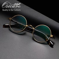 High Quality Retro Vintage Classic Specs Designer Round Eyeglasses Spectacles Titanium Glasses Optical Frame Eye Wear for Men