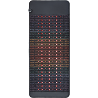 Luxuryade A063 Bio Infrared Heated Amethyst Crystal Mat Rainbow 8 Gem Stones PEMF Photon Red Light Therapy Mattress