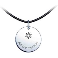 Trendy Men's 925 Silver Letter Pendant Necklace for Engagement Wedding Anniversary & Party
