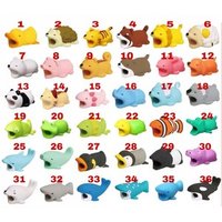 Best promotional cartoon cute animal cable bites for usb charger bite cables buddies