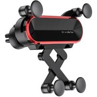 USLION Phone Car Holder for iPhone X Air Vent Clip GPS Stand Holder for Samsung Gravity Mobile Phone Car Holder