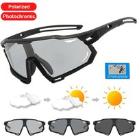 Men's Women's Photochromic Polarized Bike Eyewear UV400 Sunglasses for Mountain MTB Cycling Road Bicycle Racing Outdoor Fishing