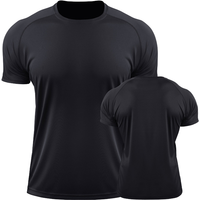 Loose Plus Size High Elasticity T-shirts Breathable Quick Dry T-shirts Outdoor Sports Fitness T-shirts for Men