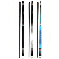 VanQS Billiards Cue with 13mm Tip3-color Real Leather Lizard Skin Texture Grip 1/2 Uni-loc Joint Carbon Fiber Shaft Pool Cue
