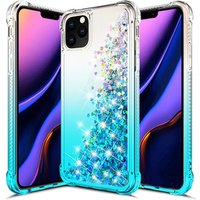 Shock proof Bling Gradient Phone Case for iphone 11, Glitter Quicksand Liquid Skin TPU Gel cover For Iphone 2019
