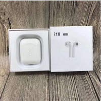 Portable I10 Tws 1: 1 Wireless Earbuds Stereo Headset Auto Pairing Earphones with Type-C USB Cable