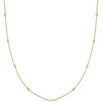 Joolim Jewelry 18K Gold Plated Fresh Water Pearl Dainty Chain Beads Satellite Necklace Stainless Steel Jewelry Wholesale