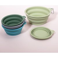 Wholesale Custom Portable Folding Outdoor Collapsible Silicone Dog Bowls Travel Pet Bowl