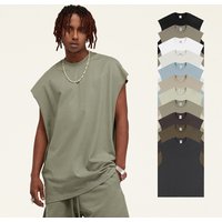 Men's Training Tank Tops Loose Design Unisex Sleeveless Cotton T-shirts With Custom Logo Streetwear Stylish Tank Top