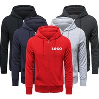 Clothing Manufacturers Wholesale High Quality OEM Mens Sweatshirts Blank Hoodies Unisex Custom Oversize Custom Zip up Hoodie