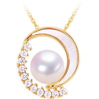 SHDIYAYUN Wholesale 18K Gold Plated Sea Shell Star Moon Pearl Pendant Natural Freshwater Pearl Necklace Jewelry