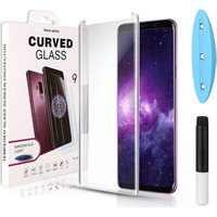 5D UV Liquid Curved Full Glue Tempered Glass For Samsung Galaxy S8 S9 10 Plus Note 8 9 S10 Lite Screen Protector Full Cover Film