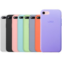 For iPhone Top quality luxury microfiber liquid silicone phone case cover phone 7 case