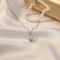 Tianyu Gems Graduation Necklace Gift 925 Silver Jewelry Wholesale Moissanite Choker 18k Gold Filled Cable Chain Necklace