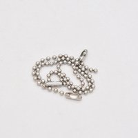 Silver Necklace With Small Colored Balls Fashion Accessories Silver Cap Boy Hat Pendant Stainless Steel Ball Chain Necklace