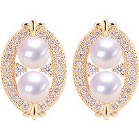 SHDIYAYUN Luxury Women's & Natural Freshwater Pearl Earrings High-end Jewelry