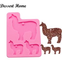 Alpaca Llama Silicone Mould Resin Keychains