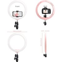 Amazon 12" inch Halo Table Usb Beauty Video Studio Photo Circle Lamp Dimmable Selfie Led Ring Light With Tripod Stand