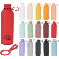 Beauchy Customized BPA Free Stainless Steel Double Wall Vacuum Flask Bottle Small Mouth 500ML Sports Water Bottle with Lid