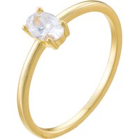Classic Fashion Engagement Rings Jewelry Simple Oval Cut Zircon 925 Sterling Silver Single Fine Wedding Ring for Women