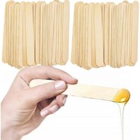 100pcs/set Woman Wooden Body Hair Removal Sticks Wax Waxing Disposable Sticks Beauty Toiletry Kits Wood Tongue Depressor Spatula
