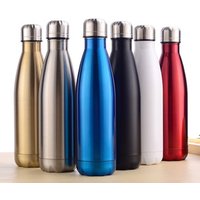 500ml Insulated vacuum Double wall glass drink Sport gym bottle Stainless steel Customized Water Bottle with custom logo
