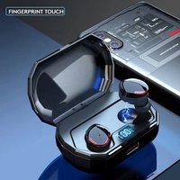 New Design Handsfree 2000mAh Ipx7 Waterproof Battery Digital Display Deep Bass Touch Bluetooth 5.0 True Wireless TWS Earbuds