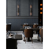 Custom European Nordic High Quality Upholstered Solid Wood Restaurant Table and Chair Restaurant Furniture Sets