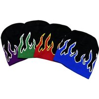 Baggy Slouchy Winter Knit Slouchy Rock Punk Ski Hat Fire Flame Beanie