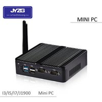Cheap fanlese barebone system J1900 i3 i5 i7 industrial 300M WIFI 2 ethernet Lan rs232 12v mini pc
