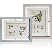 4x6 MDF photo picture frame with double sides glass,MDF picture frames