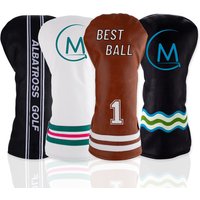 Premium Custom Embroidery Applique Printing PU Leather Golf Driver Wood Club Head Cover High Quality Golf Headcovers