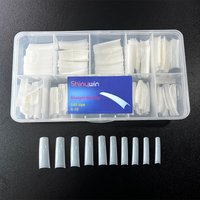 Hot Selling French Salon square Nail Tips New extra Long Straight Nail Tips Perfect Thin Flexible Straight Form