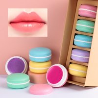 Waterproof Lip Care Treatment Macaroon Mask Set Organic Moisturizing Hydrating Lip Balm Custom Logo
