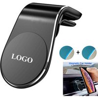 Amazon Top Seller 2019 Luxury Magnetic L Shape Air Vent Clip Mount Stand in Car Accessories Magnet GPS Mobile Cell Phone Holder