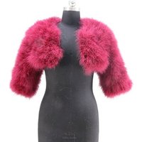 Turkey Fur Ostrich Feather Jacket