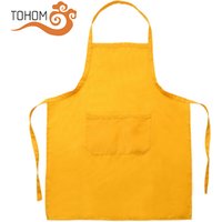 Promotional Cheap Price Polyester Waterproof Uniform Custom Cooking Kitchen Apron With Front Pockets