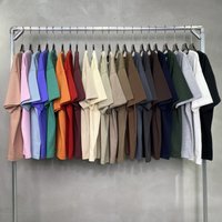 Oversized T-Shirt for Men Custom Logo Heavyweight Pure Cotton Printed Blank Stone Design Pickled Style Men's Fashion